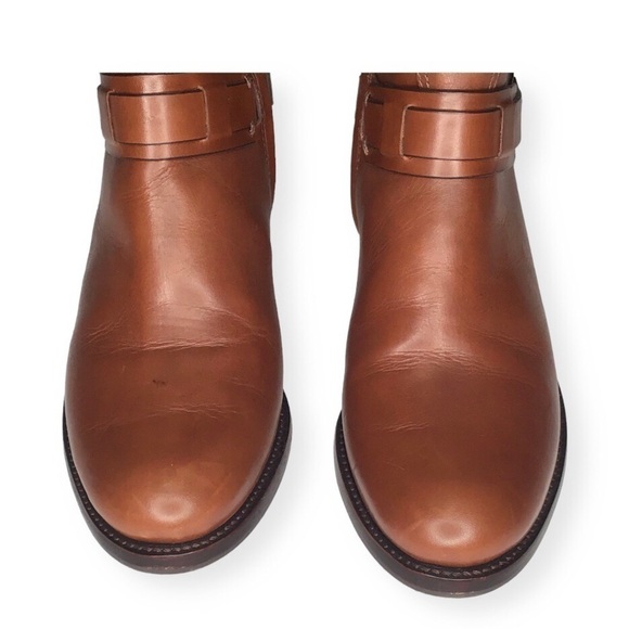 Tory Burch Colton Leather Riding Knee High Boots in Almond Size 7. - Picture 6 of 13